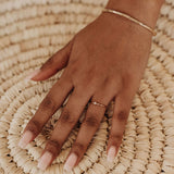 Cubic zirconia stacking ring