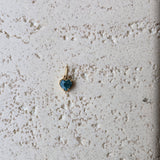 Gemstone Heart-Shape Pendant | 14k Solid Gold