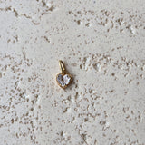 Gemstone Heart-Shape Pendant | 14k Solid Gold
