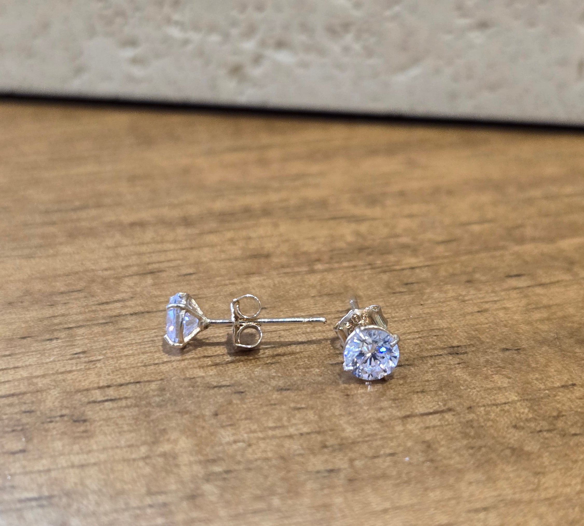 CZ Studs | 14k Solid Gold