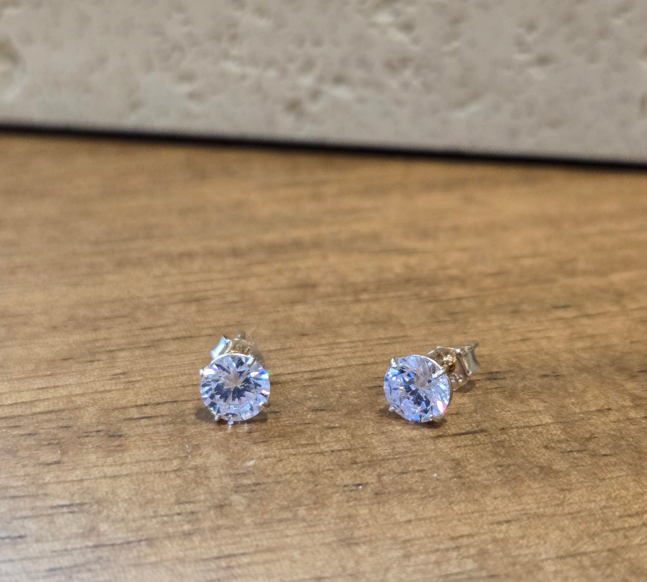 CZ Studs | 14k Solid Gold