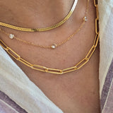 CZ Station Pendant Necklace