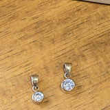 CZ Bezel Pendant | 10k Solid Gold