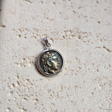 Cesar Head Sterling Silver Pendant