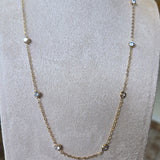 CZ Station Pendant Necklace