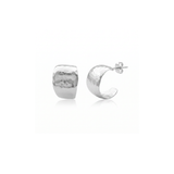 Two pearl stud earrings on a light gray background, one black pearl and one cream pearl with a gold post visible.
