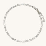 Figaro Anklet | Sterling Silver
