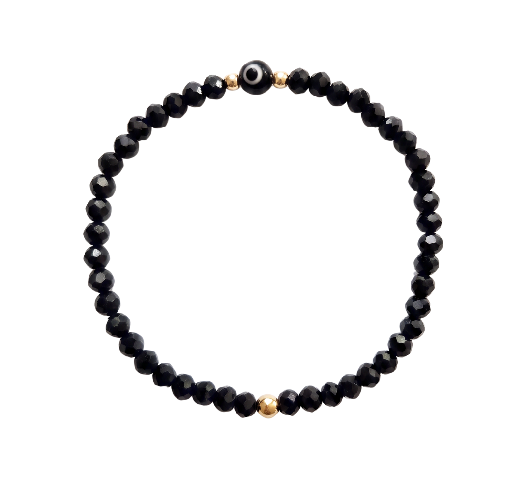 Evil Eye Gold Filled & Crystal Bracelet