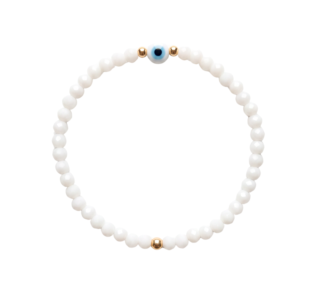 Evil Eye Gold Filled & Crystal Bracelet