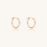 European Hoop Earrings | 14k Gold Filled