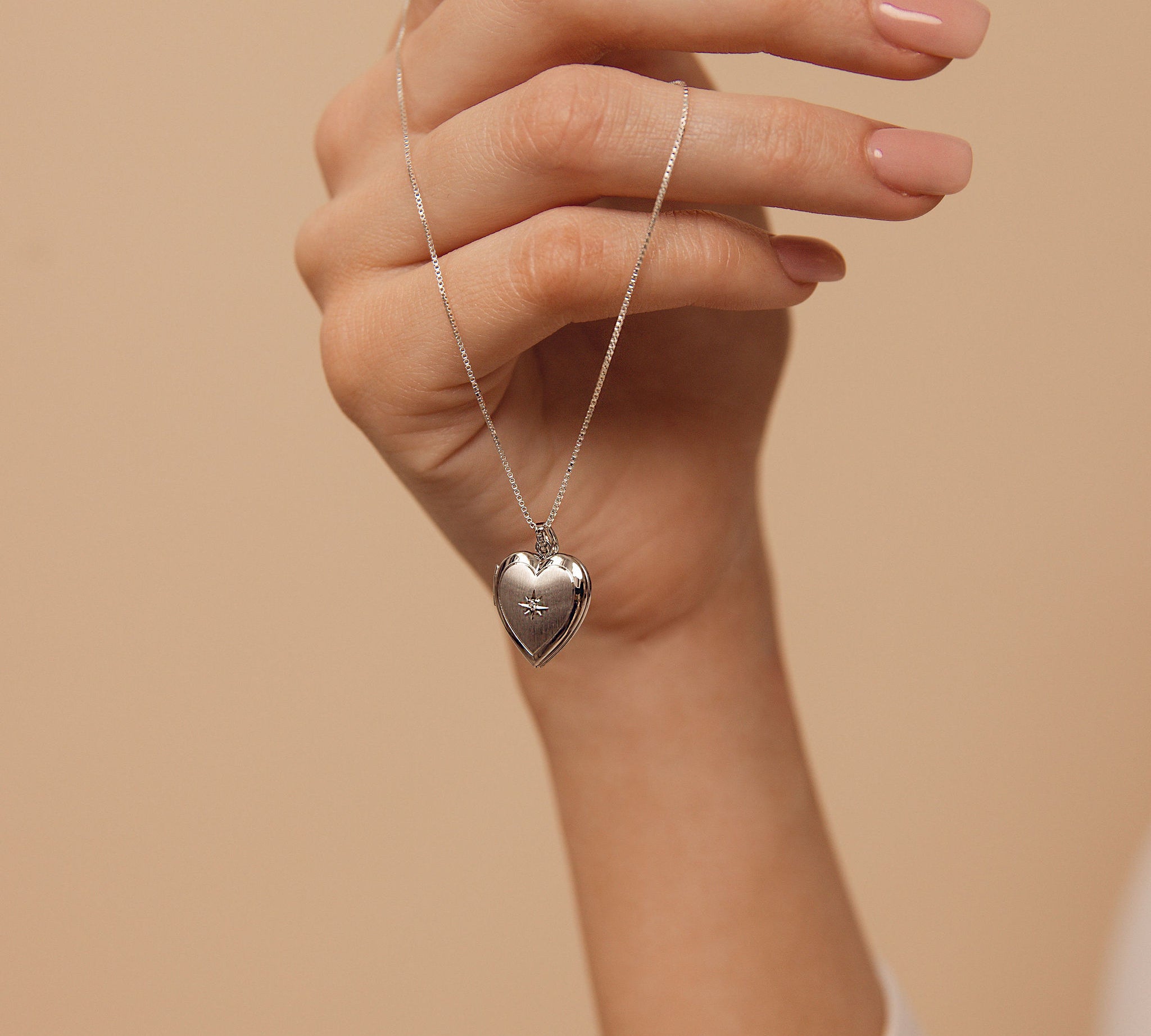Diamond Heart Locket