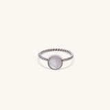 Moonstone sterling silver ring