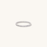 Cubic Zirconia Band Ring | 925 Sterling Silver