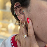 Small Twist Hoops | 10k Solid Gold