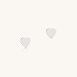 Sterling Silver Heart Studs