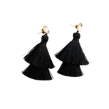 Double Tassel Drop Earrings | Double Take