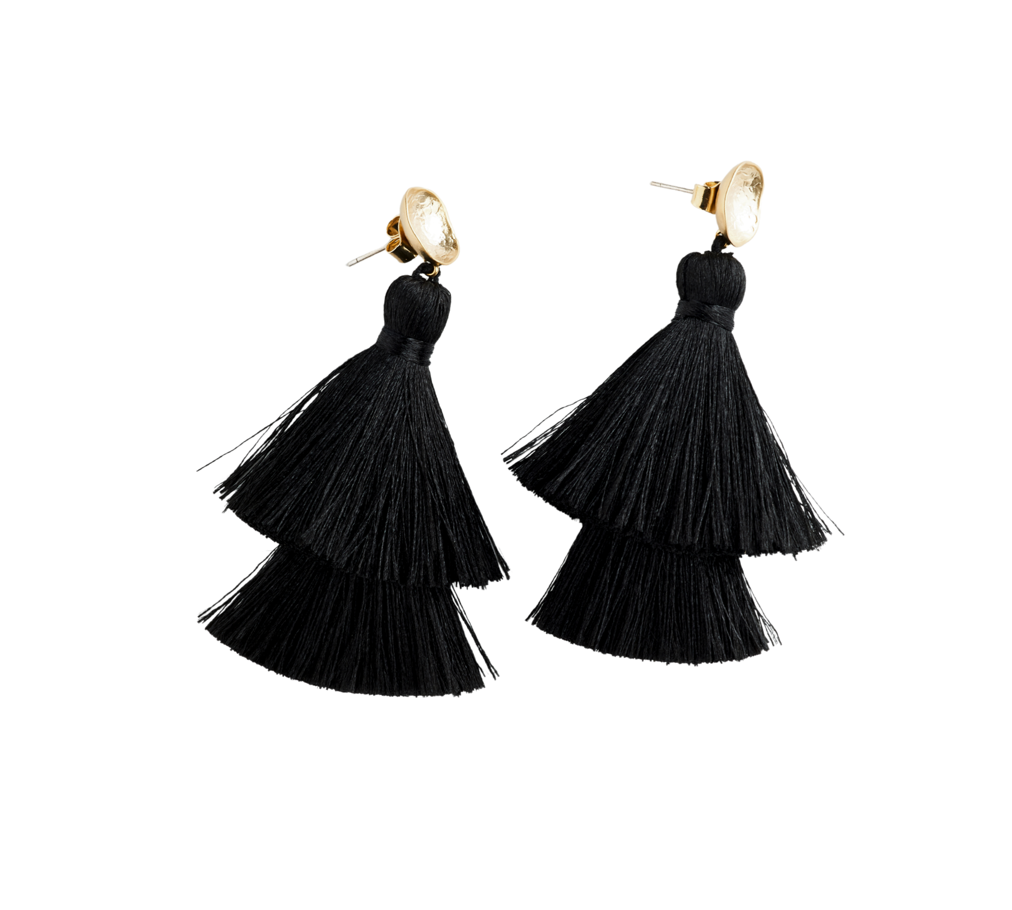 Double Tassel Drop Earrings | Double Take