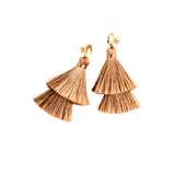 Double Tassel Drop Earrings | Double Take