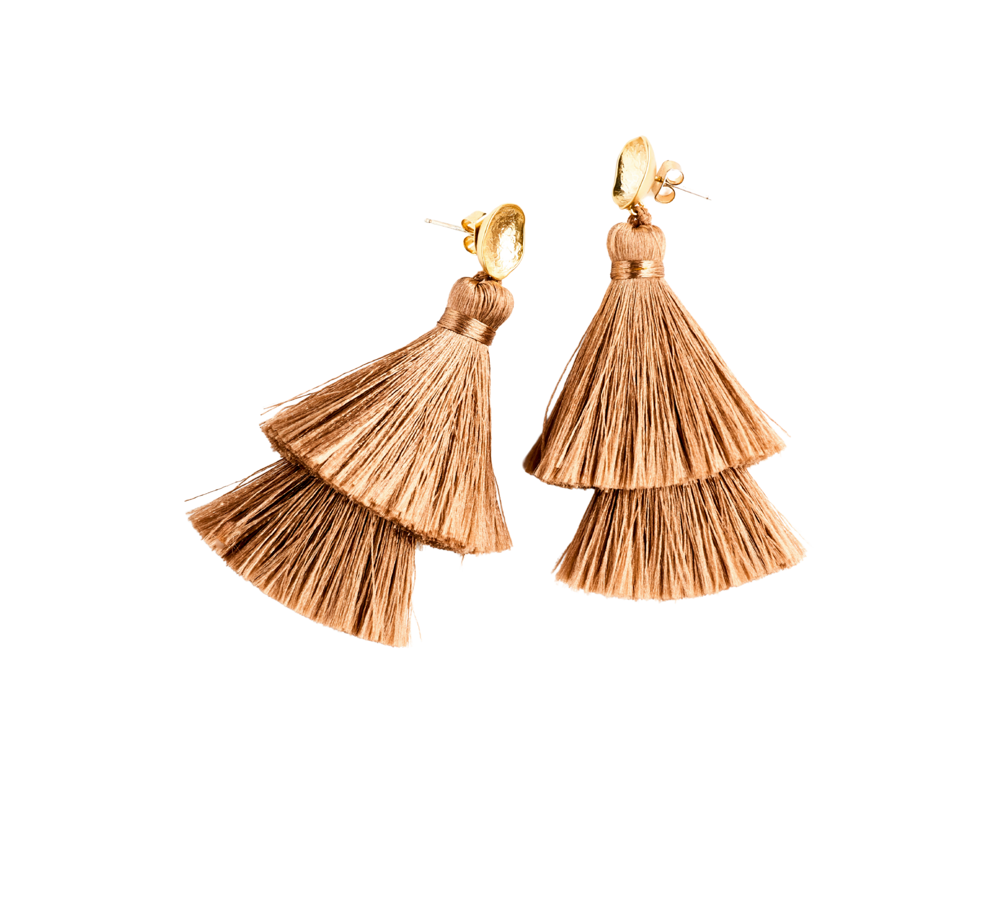 Double Tassel Drop Earrings | Double Take