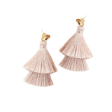 Double Tassel Drop Earrings | Double Take
