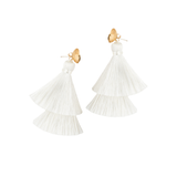 Double Tassel Drop Earrings | Double Take