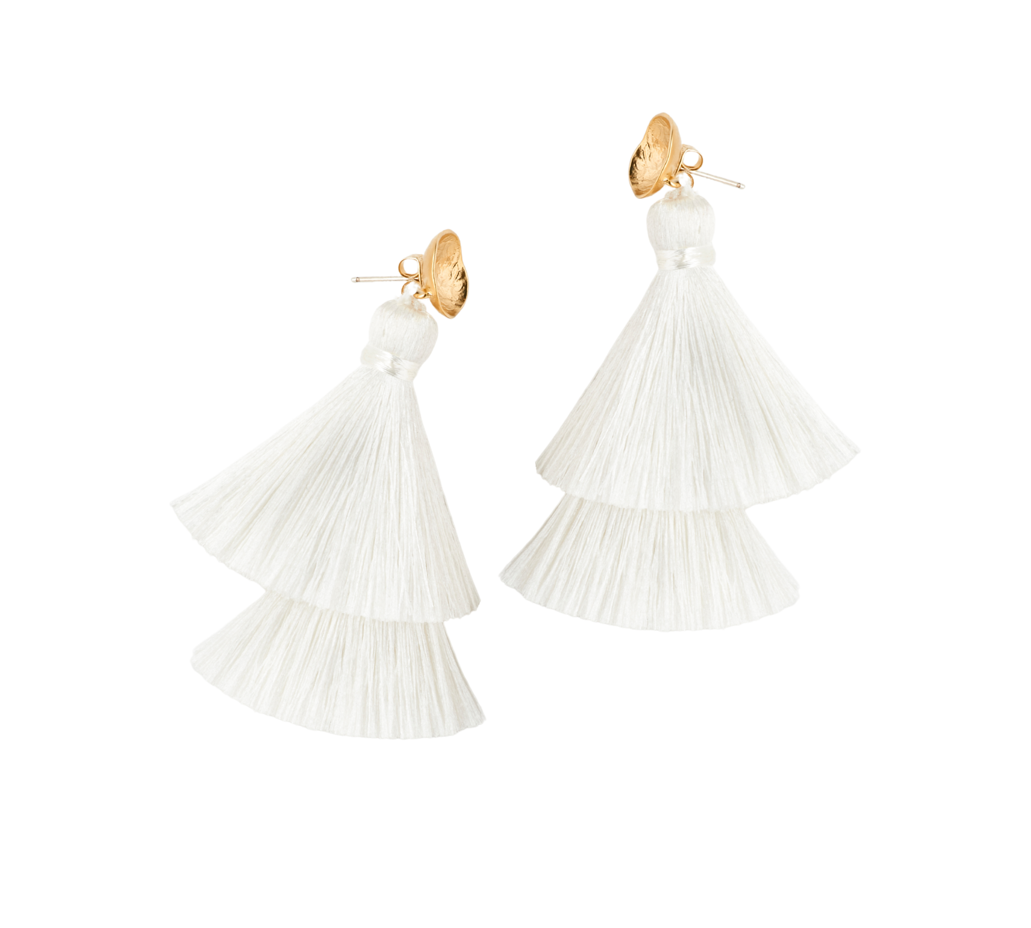 Double Tassel Drop Earrings | Double Take
