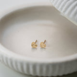 Diamondcut Heart Studs | 10k Solid Gold