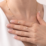 CZ Station Necklace | Olaeda