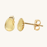 Tear Drop Stud | 10K Solid Solid Gold