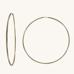 large gold filled hoop 