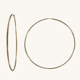 large gold filled hoop 