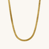 Herringbone choker on white background