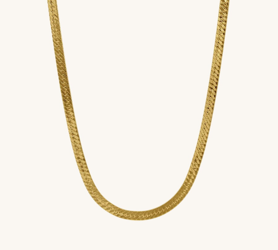 Herringbone choker on white background