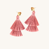 Double Tassel Drop Earrings | Double Take