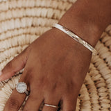 Hammered Nebu Cuff Bracelet  SS