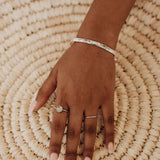 Hammered Nebu Cuff Bracelet  SS