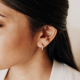 Gold Filled Huggie Hoop Earrings | The Vicky