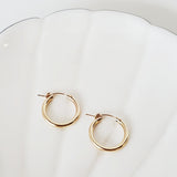 European Hoop Earrings | 14k Gold Filled