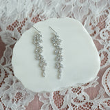Cascading cubic zirconia earrings