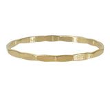 Hammered stacking ring