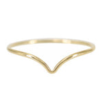 gold filled chevron stacking ring