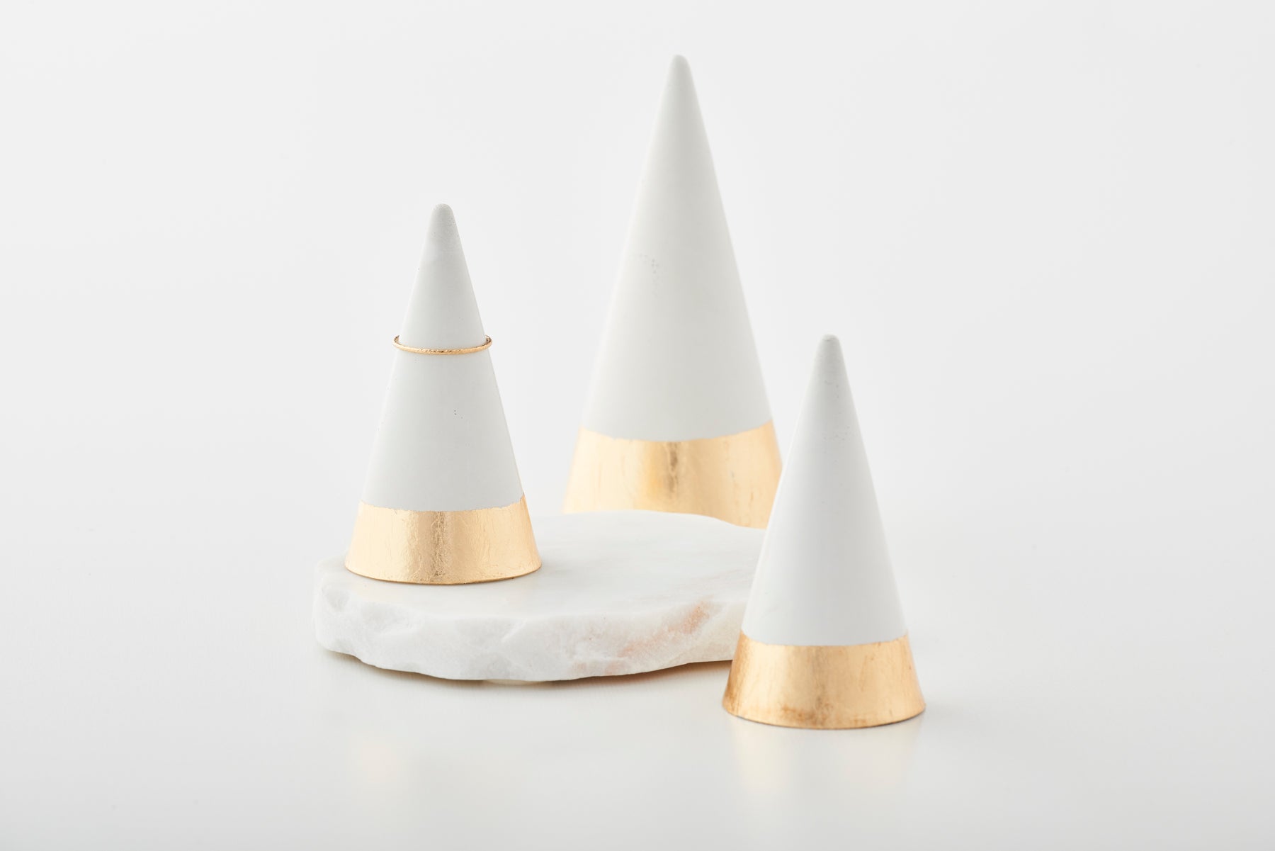 14k gold filled textured stacking ring