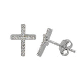 Sterling silver and cubic zirconia studs