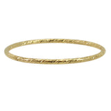14k gold filled textured stacking ring