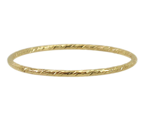 14k gold filled textured stacking ring