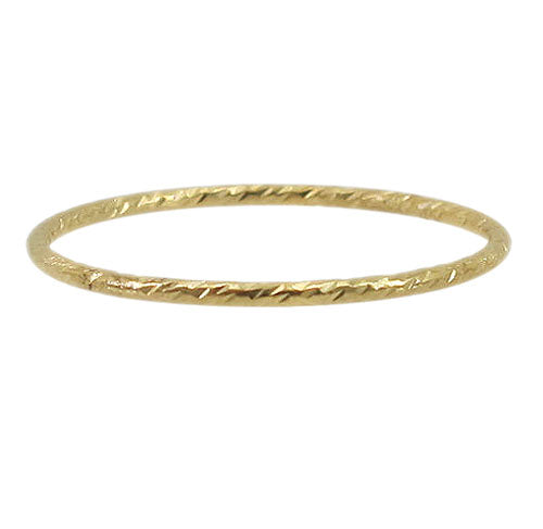 14k gold filled textured stacking ring